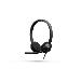 Headset 322 - Wired Dual On-ear -  USB-a - Carbon Black With Headset Adapter