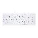AK-C7000F-U1 Hygiene Compact Sealed - Keyboard With Numeric Pad - Corded USB - White - Azerty French