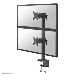 Full Motion Desk Mount (clamp) for two 17-49in Curved Monitor Screens - Black