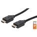 High Speed HDMI Cable With Ethernet 4k@60hz Uhd, 18gbps Bandwidth, Male To Male, Shielded, 1m Black