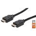 High Speed HDMI Cable With Ethernet 4k@60hz Uhd, 18gbps Bandwidth, Male To Male, Shielded, 5m Black