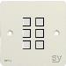 Uk 6 Button Keypad Controller Tri-col LEDs Rs232/ir 1-g White