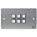Uk 6 Button Keypad Controller Rs232/ir Alum Face 4 Bi-direc