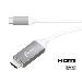Converter Cable - 1 x USB Type-c To 1 X Hdmi Type-a M/m - 4k 3840 x 2160 (60hz) - 180cm Gray