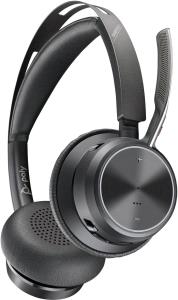 Headset Voyager Focus 2 - Stereo - Bluetooth/USB-C - USB-C/A Adapter + Charging Stand (BUNDLE OF 10 UNITS)
