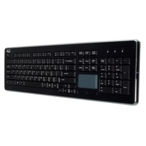 104key USB Slim Touch Desktop Keyboard Black Qwerty US