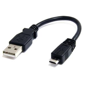 USB A To Micro USB B Cable 6in