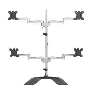 Quad-monitor Stand - Articulating - Steel & Aluminum