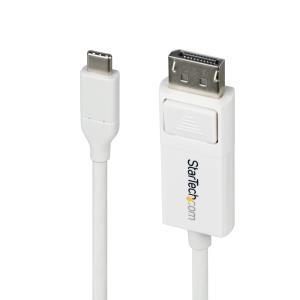 USB-c To DisplayPort Adapter Cable - 4k 60hz - 2m White