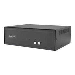 Secure 2-port KVM Switch, DisplayPort, 4k 30hz, Niap 4.0 Desktop KVM, Metal Housing, Cac Port