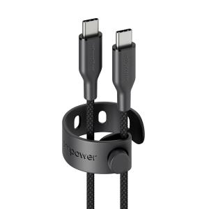 Data Transfer Cable - Racing USB-C to USB-C Cable 60W USB 2.0 1.2M Space Black