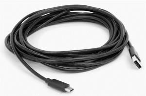 Extension Cable  - USB-c - USB-a - 5m - Black For Meeting Owl 3