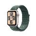 Apple Watch Se Gps 40mm Starlight Aluminium Case With Lake Green Sport Loop