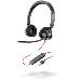 Headset Blackwire 3320 - Stereo - USB-a