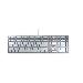 KC 6000 SLIM - Keyboard - Corded USB - Silver White - Qwerty US/Int'l