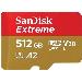 Extreme Micro SDXC 512GB+SD Adapater 190MB/s 130MB/s A2 C10 V30 UHS-I U3