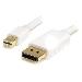 Mini DisplayPort To DisplayPort Adapter Cable 3m M/m White