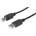 USB Cable A To B USB2.0 3m Black