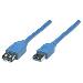 USB3.0 Cable A- A Ext. 3m Blue
