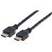 High Speed HDMI Cable Cl3 Arc 3D 4k Male Shielded Black 1m