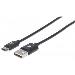USB 2.0 Cable Type-A Male To Type-C Male 480mbps 2m Black