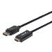 DisplayPort Male To Hdmi Male Cable 2m Black (153201)