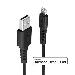 Charge And Sync Cable - USB To Lightning - Black - 3m