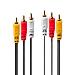 Audio Cable Premium - 3 X Phono/rca Male To 3 X Phono/rca Male - 2m - Black