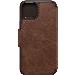 iPhone 15 Plus Case Strada Series Folio MagSafe - Espresso (Brown)