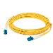 Fiber Patch Cable - Lc (male) To Lc (male) - Straight Os2 Duplex Ofnr - Yellow - 0.5m