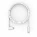 Right Angle Charging Cable -USB-C Male to 90 Degree Lightning Cable 2m - White