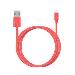 Lightning Cable - 2m - Round - Coral Eco